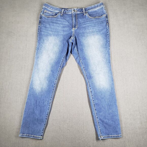 Universal Thread Jeans Womens Size 16 Mid Rise Skinny - Picture 1 of 9